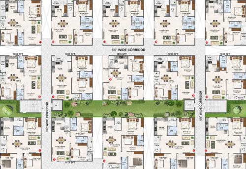  avl-garudadri AVL Garudadri Cluster Plan from 1st to 5th Floor