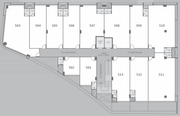  shilp-one Typical Cluster Plan For 5th Floor