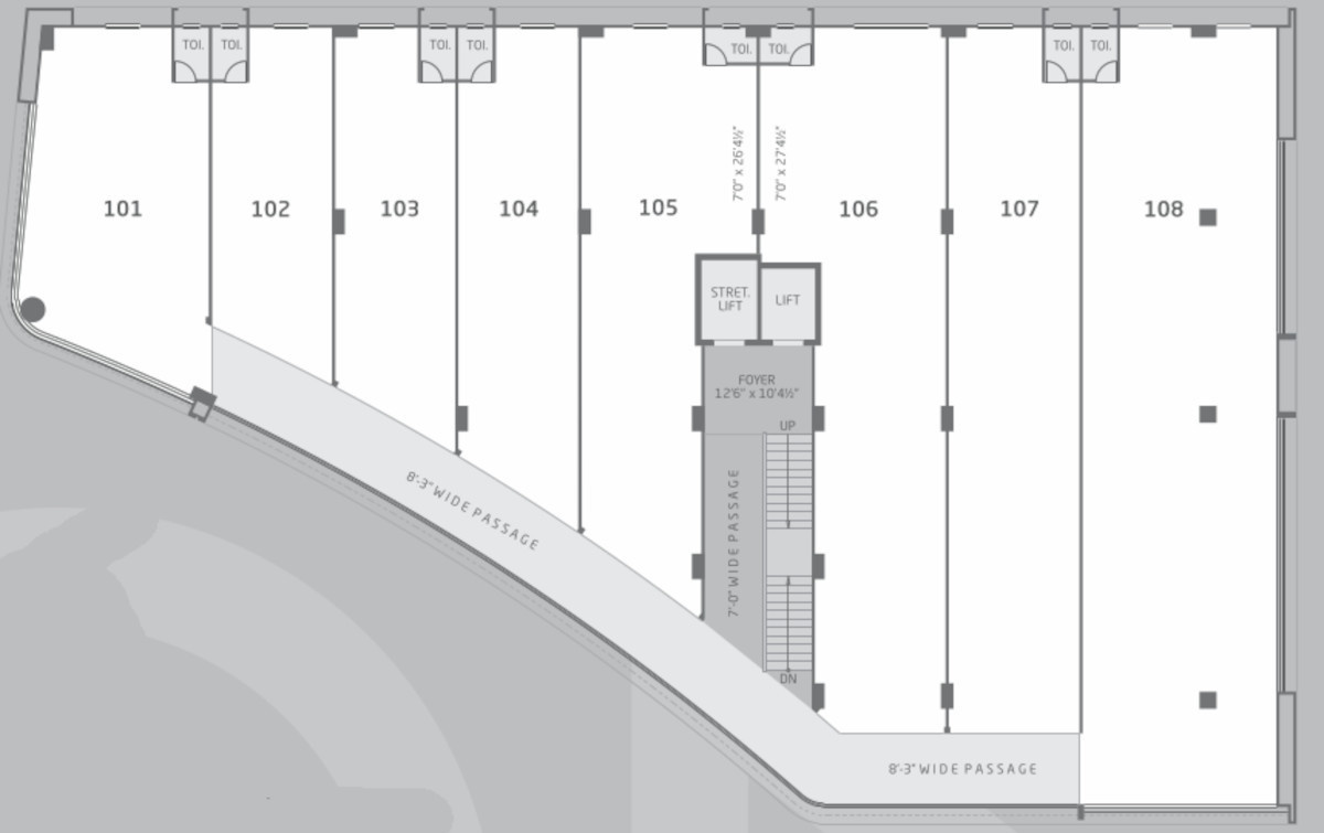  shilp one Typical Cluster Plan From 1st To 3rd Floor