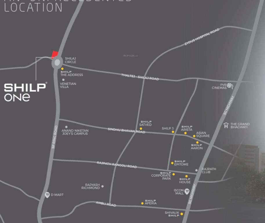  shilp one Location Plan