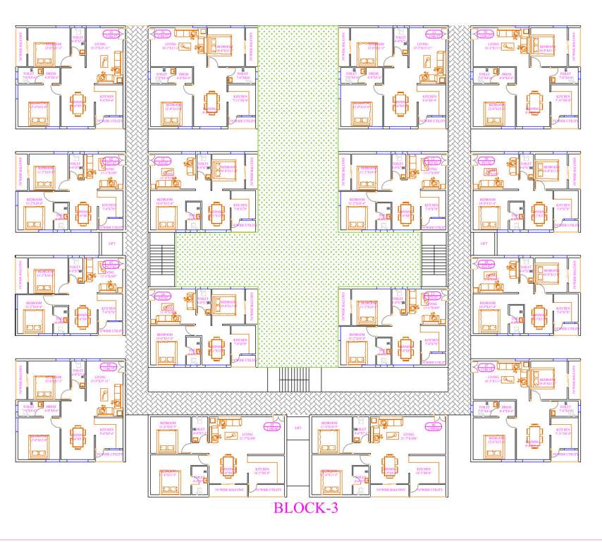  times shreevatsavam Block A Cluster Plan