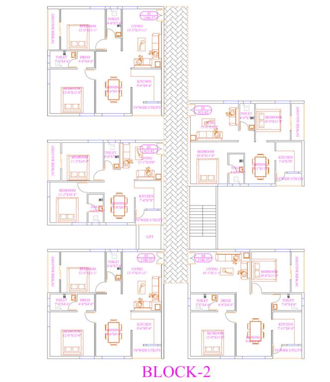  times shreevatsavam Block D Cluster Plan