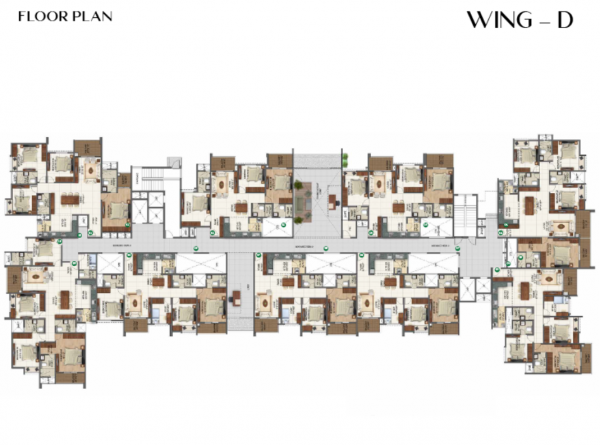 Wing D Cluster Plan for Typical Floor folium Wing D Cluster Plan for Typical Floor