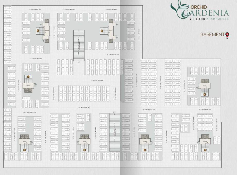  gardenia Block A To Block H Cluster Plan