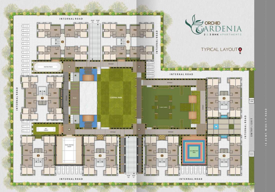  gardenia Block A  To Block H Cluster Plan