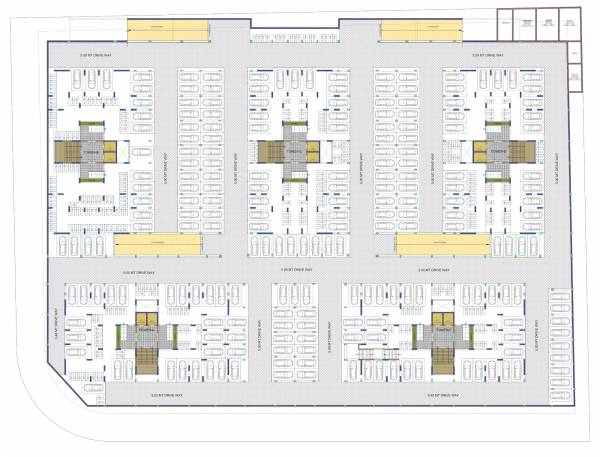 Block A, Block B , Block C, Block D, Block E Basement Cluster Plan green-view Block A, Block B , Block C, Block D, Block E Basement Cluster Plan