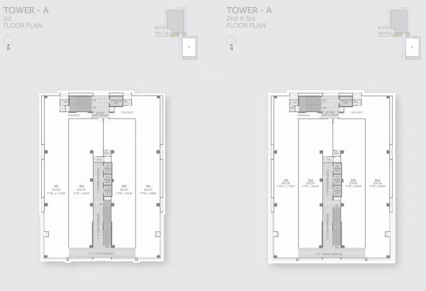  corporate-park Block A Cluster Plan From 1st to 3rd Floor