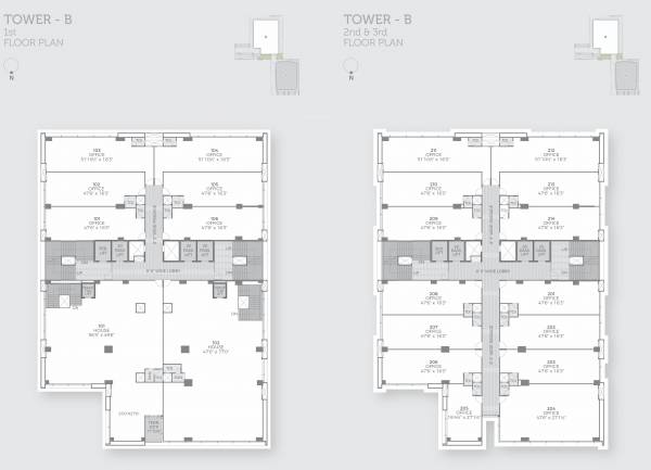  corporate-park Block B Cluster Plan From 1st to 3rd Floor