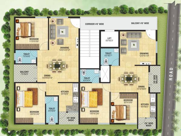  sai-enclave Typical Cluster Plan