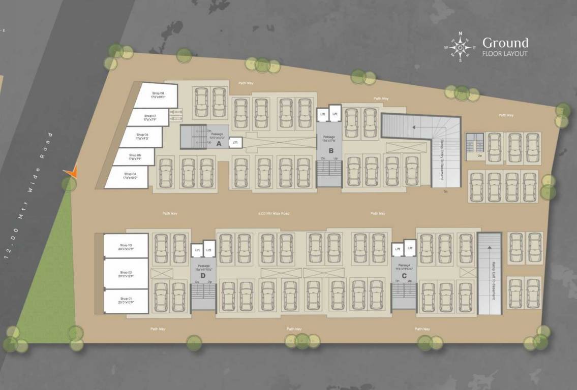 rudraksh 2 A Cluster Plan for ground Floor