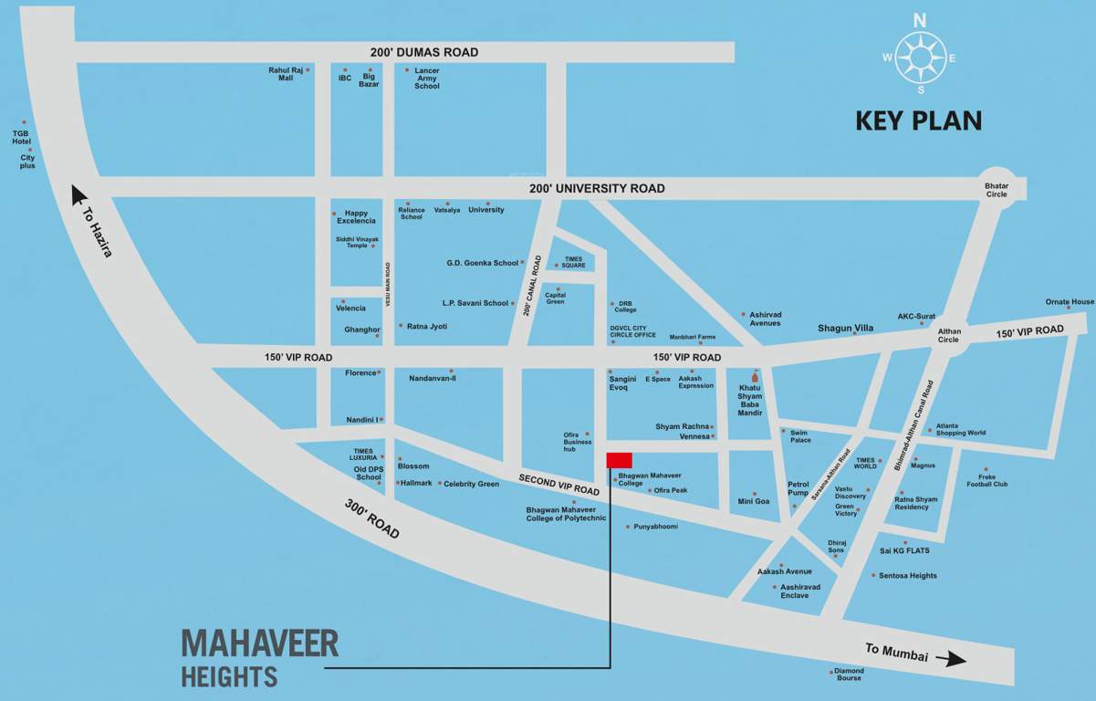  mahaveer heights Location Plan