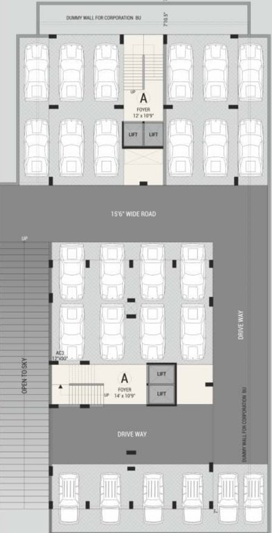  astha unnati Block A & B Basement Cluster Plan