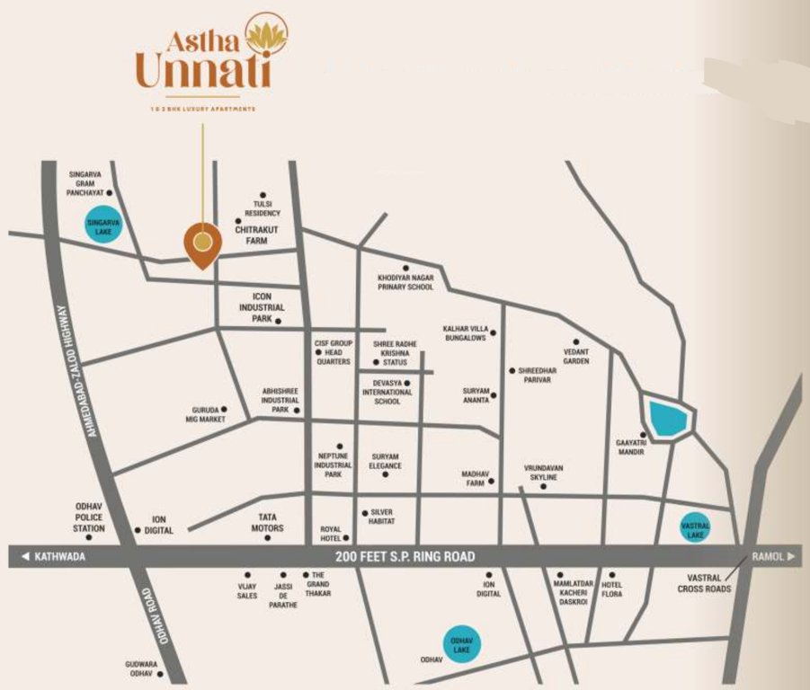  astha unnati Location Plan
