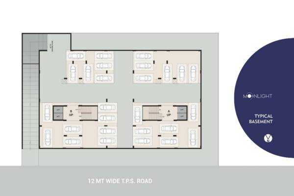  moonlight-residency A,B Basement Floor Cluster Plan