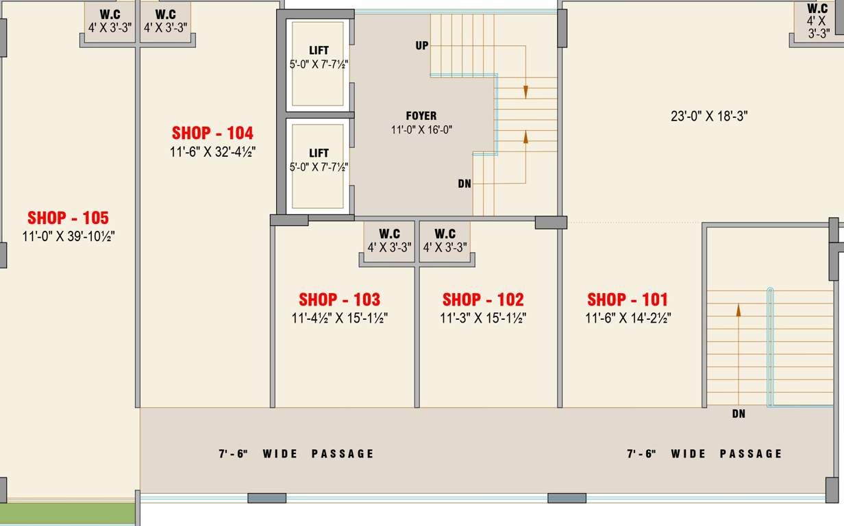  kashyap apartment vibhag 1 Kashyap Apartment Vibhag 1 Cluster Plan for 1st Floor