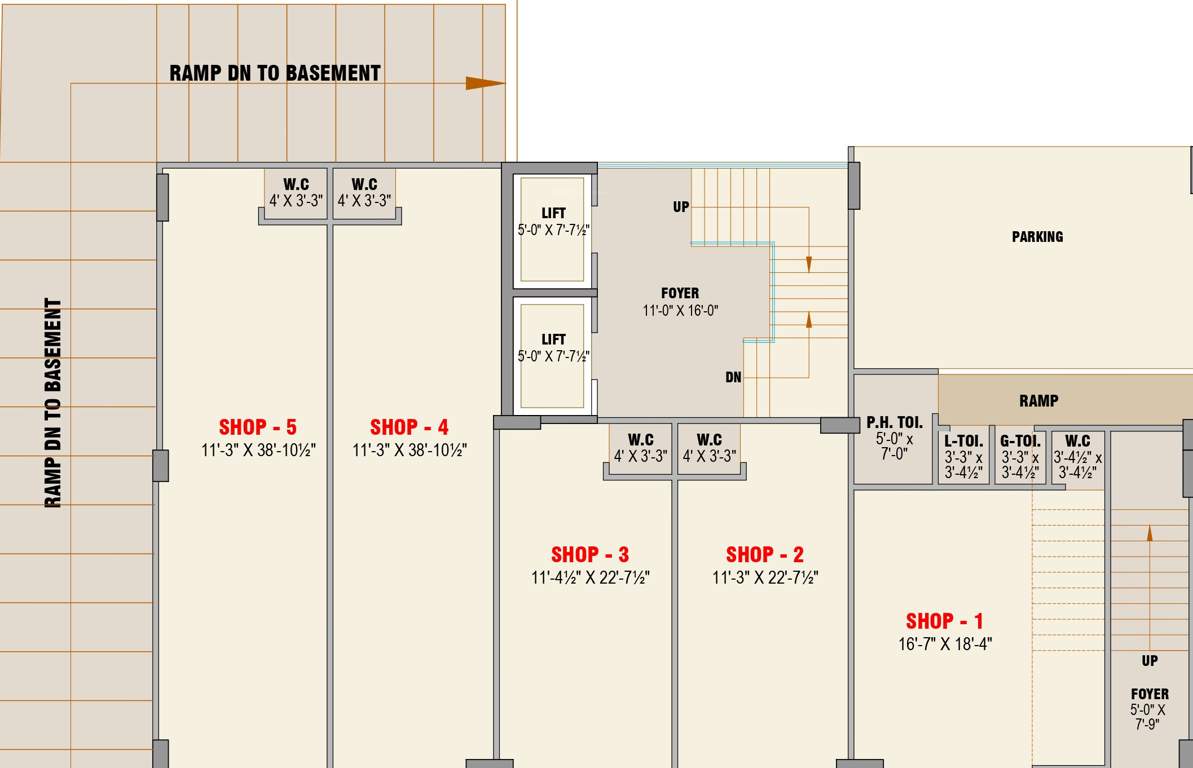  kashyap apartment vibhag 1 Kashyap Apartment Vibhag 1 Cluster Plan for ground Floor