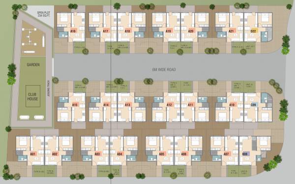  shree-aarna-bungalows Layout Plan