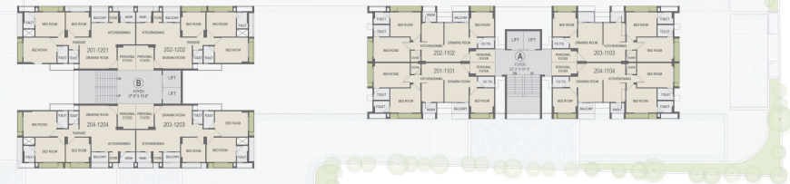  hir asha sky Block A Cluster Plan