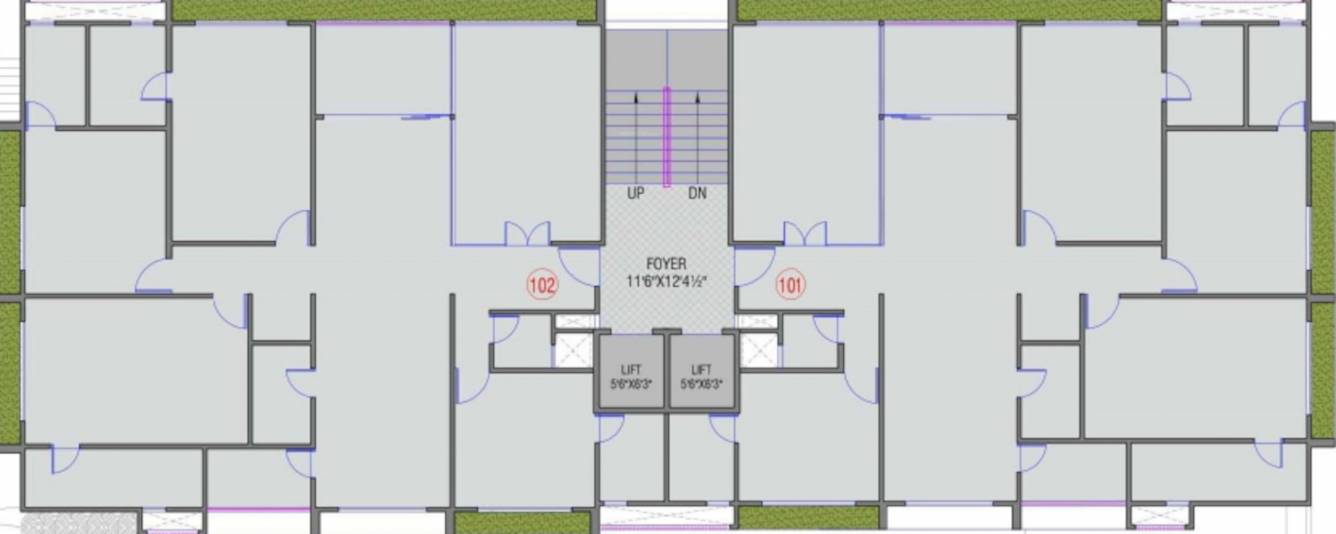  14 14 Cluster Plan from 1st to 7th Floor