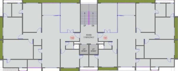 14 Cluster Plan from 1st to 7th Floor 14 14 Cluster Plan from 1st to 7th Floor