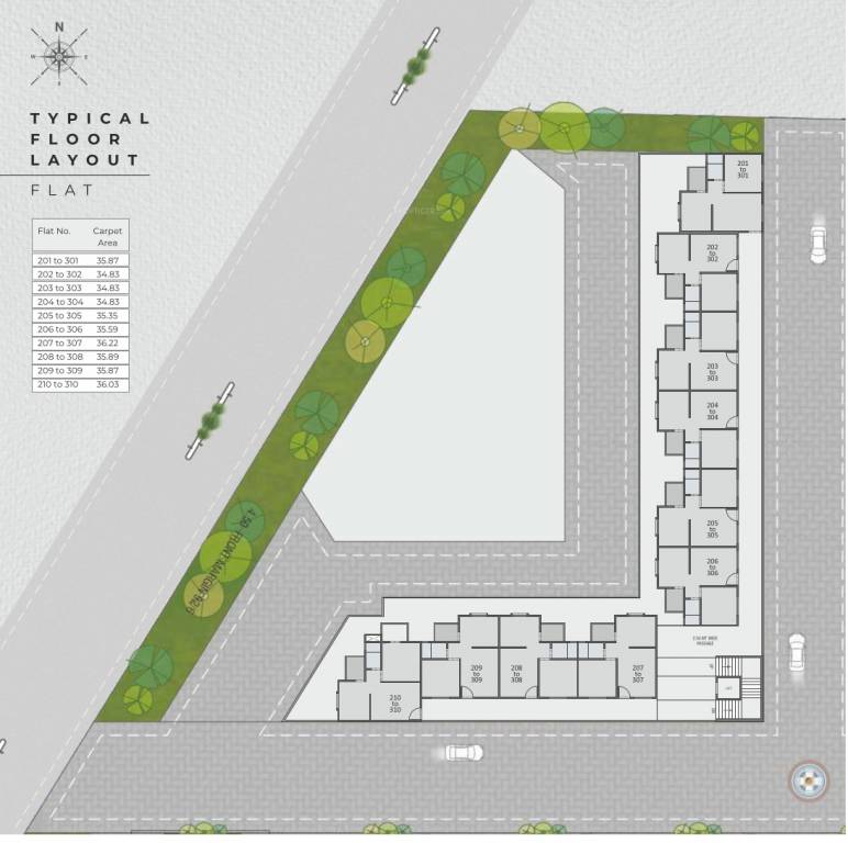 madhuban residency Cluster Plan