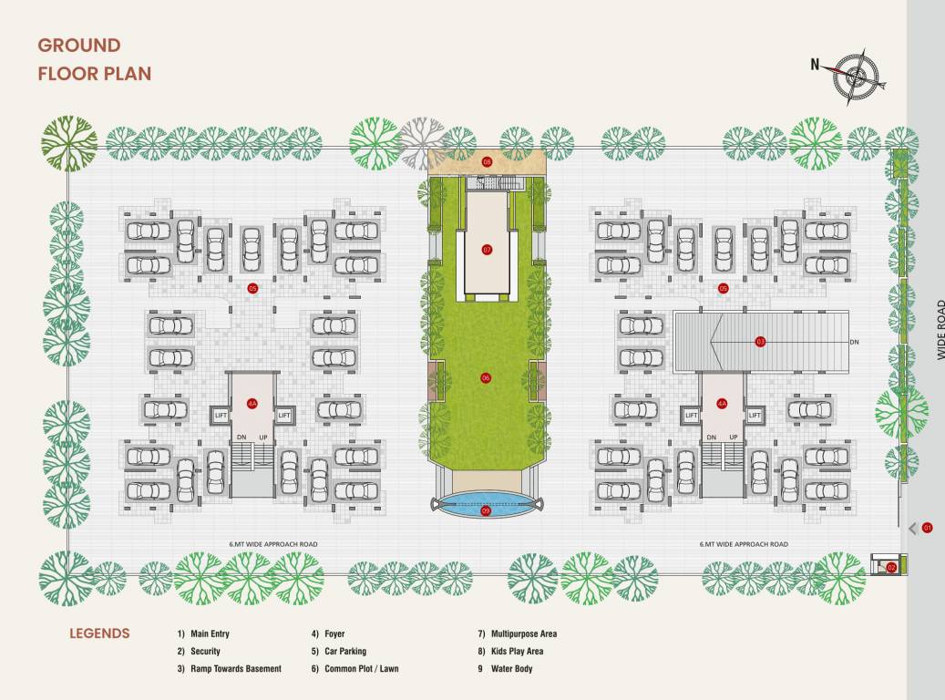  aspira Block A  And B Cluster Plan For Ground Floor