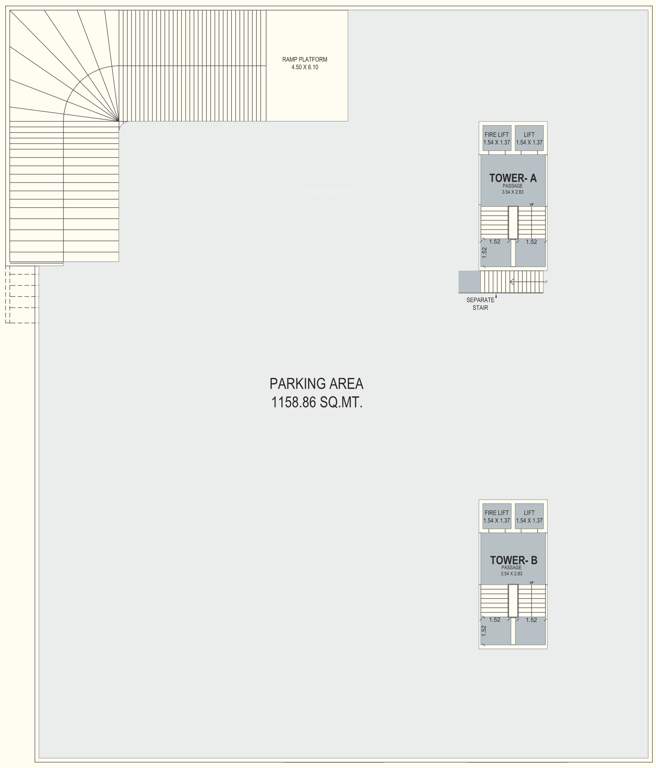  shantam highland A, B Cluster Plan For Basement