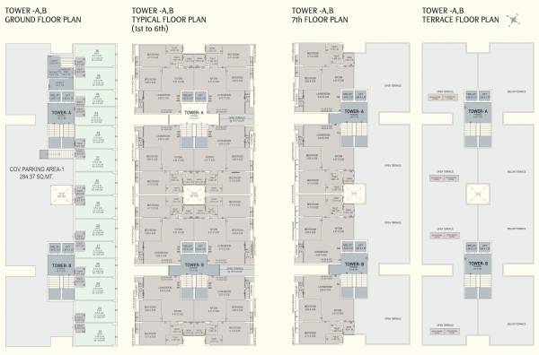  shantam-highland A, B Typical Cluster Plan