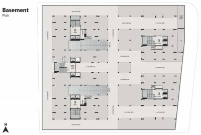  homes Block A, Block B, Block C, Block D And Block E Basement  Cluster Plan
