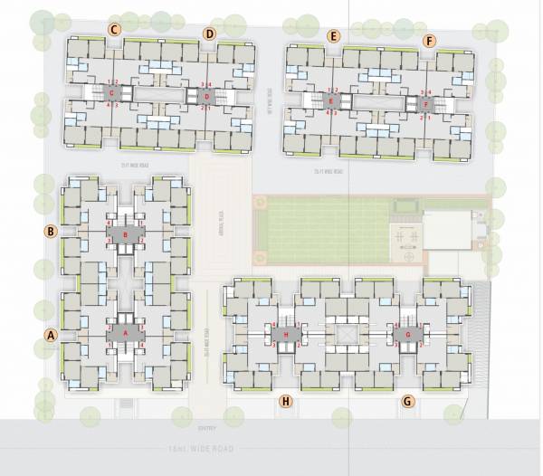  maple-green-homes Typical Floor A Cluster Plan