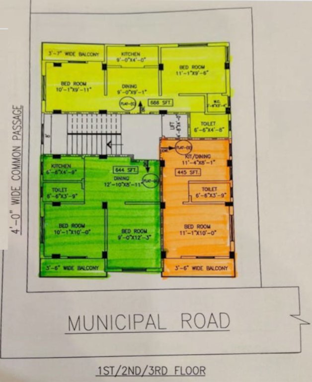  sukla nivas Sukla Nivas Cluster Plan from 1st to 3rd Floor