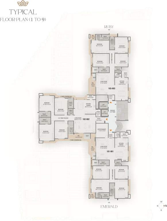 green leaf regalia Green Leaf Regalia Cluster Plan From 1st To 9th Floor