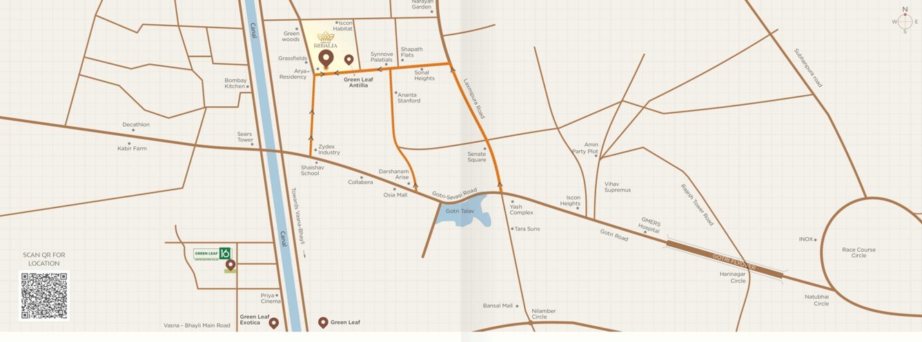 green leaf regalia Location Plan