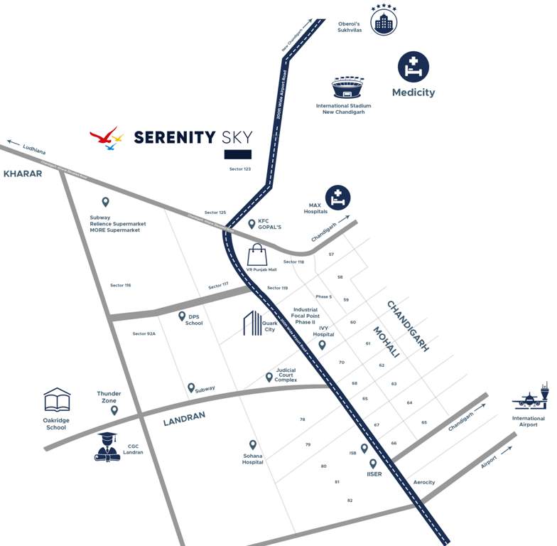  serenity sky Location Plan