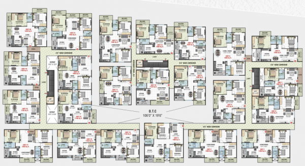  shreshta Tower A Cluster Plan