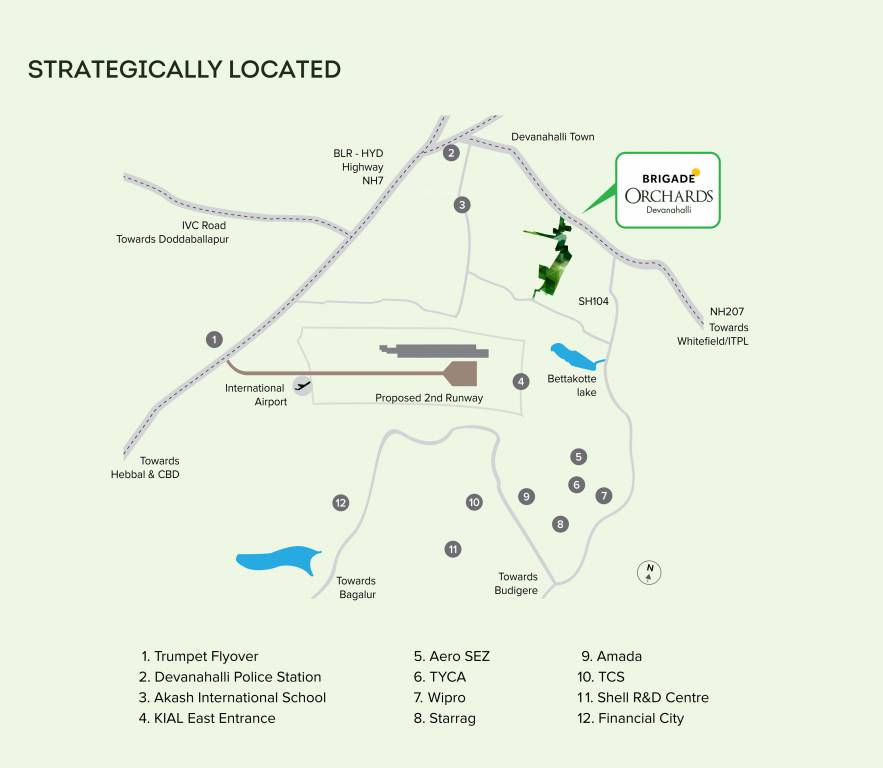 ivory phase 1 at brigade orchards Location Plan