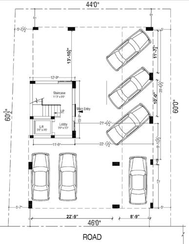  sri-karunya-pooritham-flats Block 1 And 2 Cluster Plan For Ground Floor