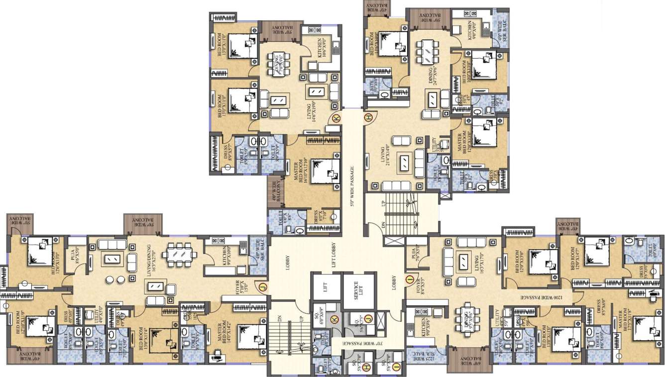  360 east Cluster Plan