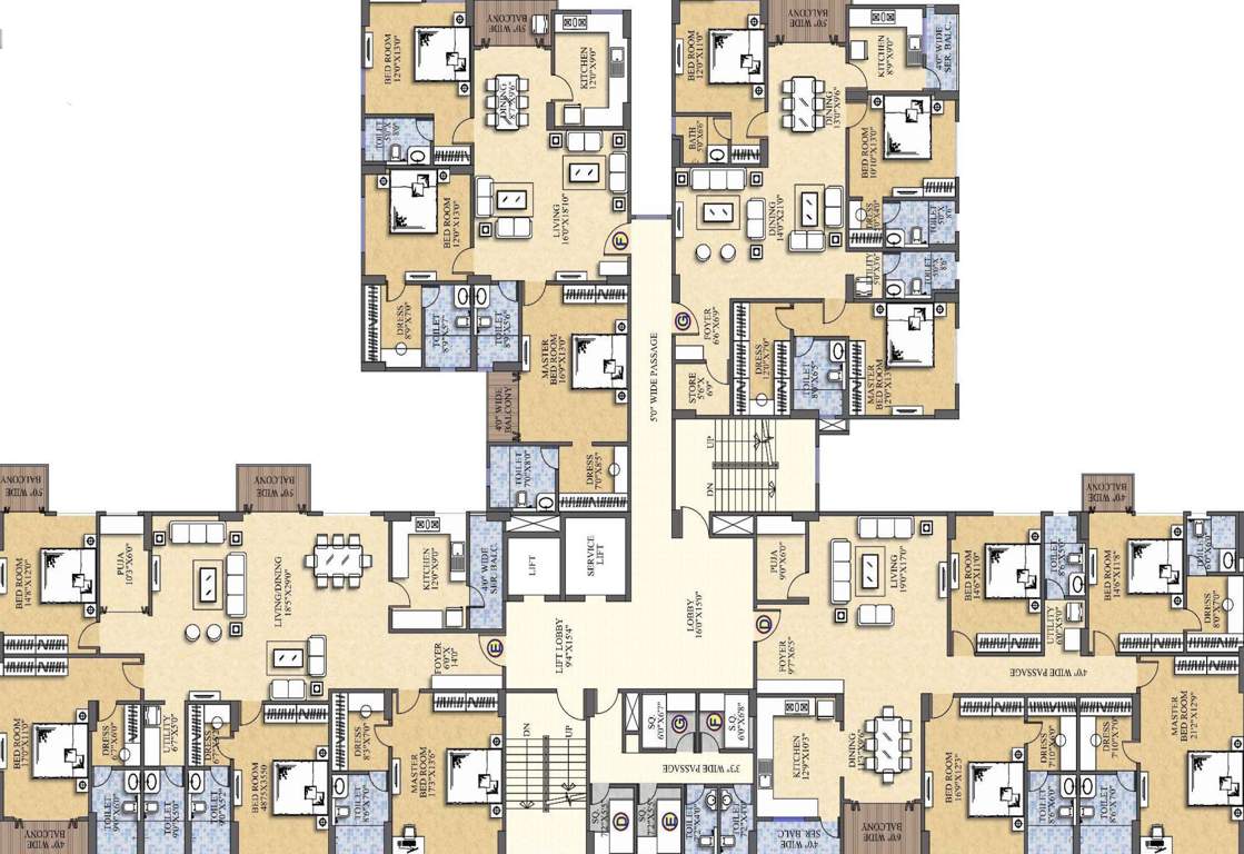  360 east Cluster Plan