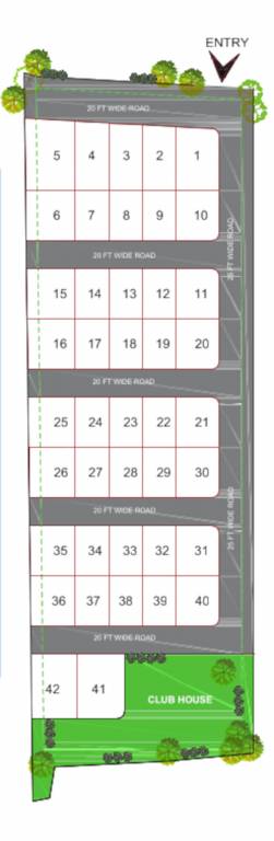  aksharam greens Layout Plan