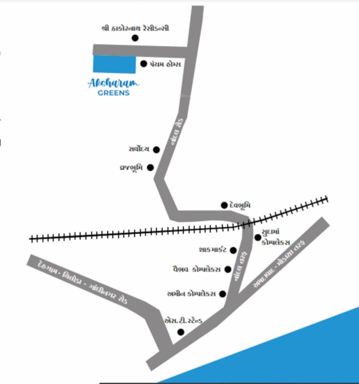  aksharam greens Location Plan