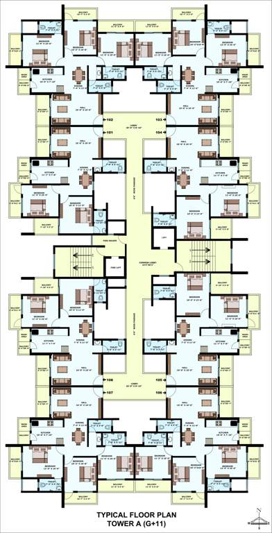  gold Tower A Gold Cluster Plan