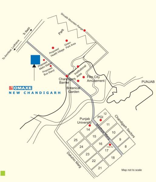 locationPlan of Omaxe The Lake Phase 3