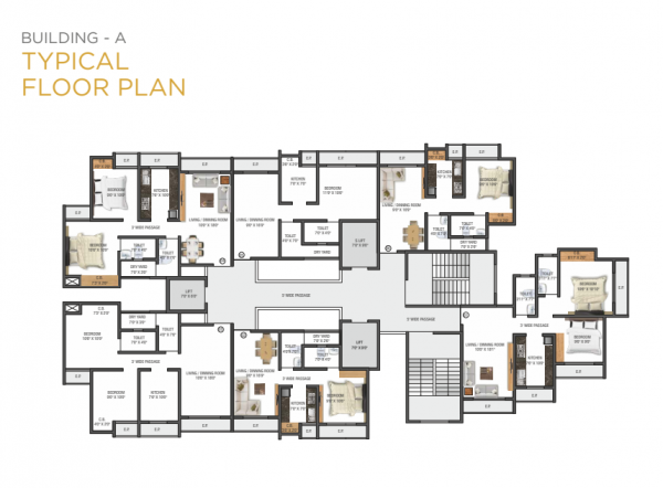  hatkesh-heights-phase-ii A Wing Cluster Plan