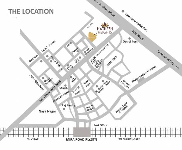 locationPlan of S M Hatkesh Heights Phase II