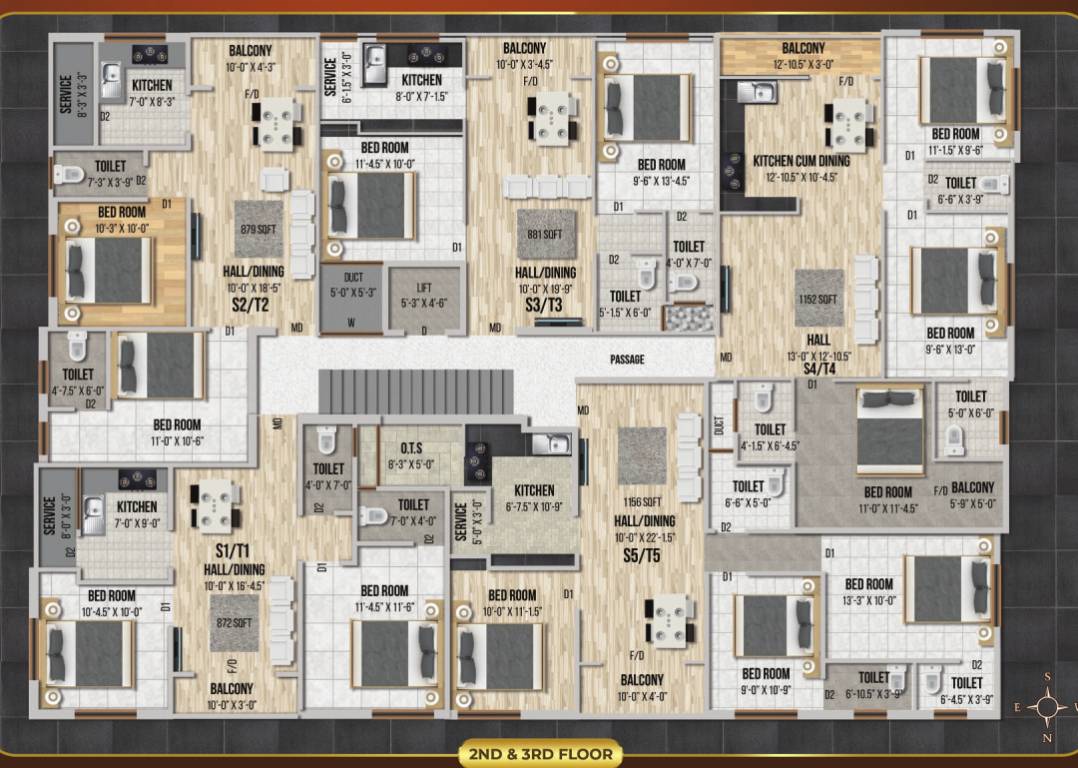  thiara apartments Thiara Apartments Cluster Plan