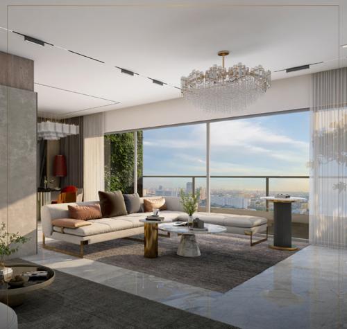  omega-paradise-n-wing-57-mid-town Living Area