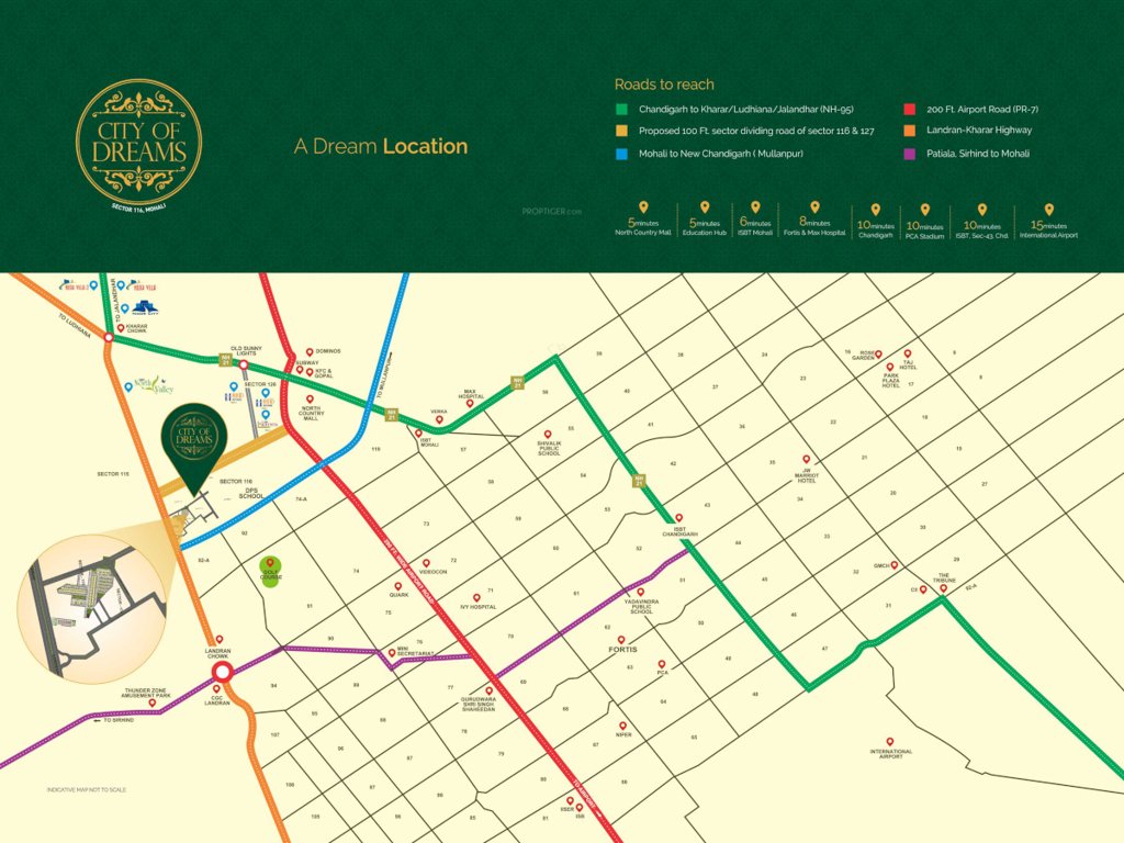  city of dreams 5 Location Plan