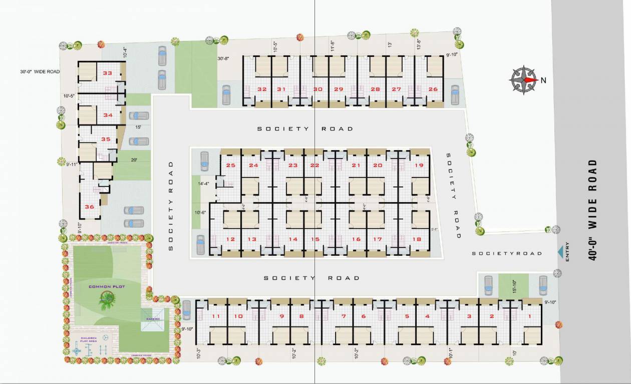  devi bunglows Layout Plan