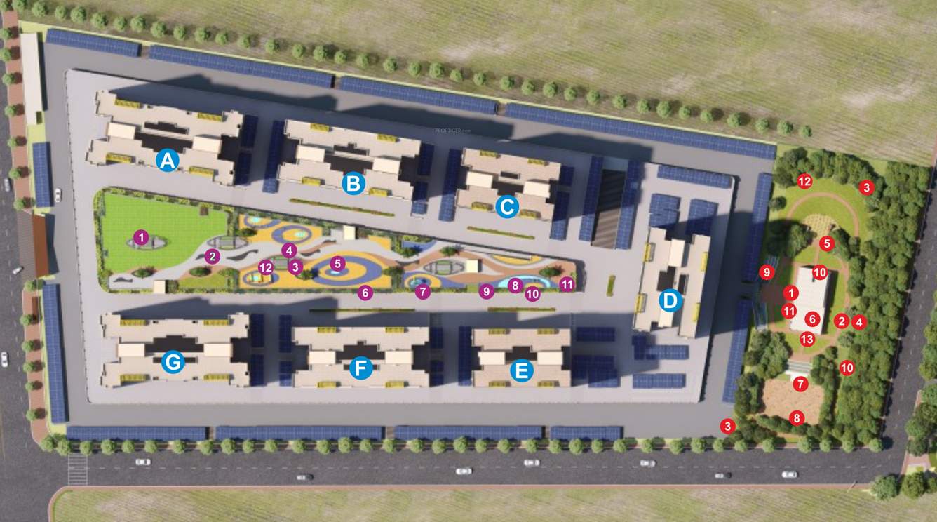  falcon towers at riverview city Layout Plan